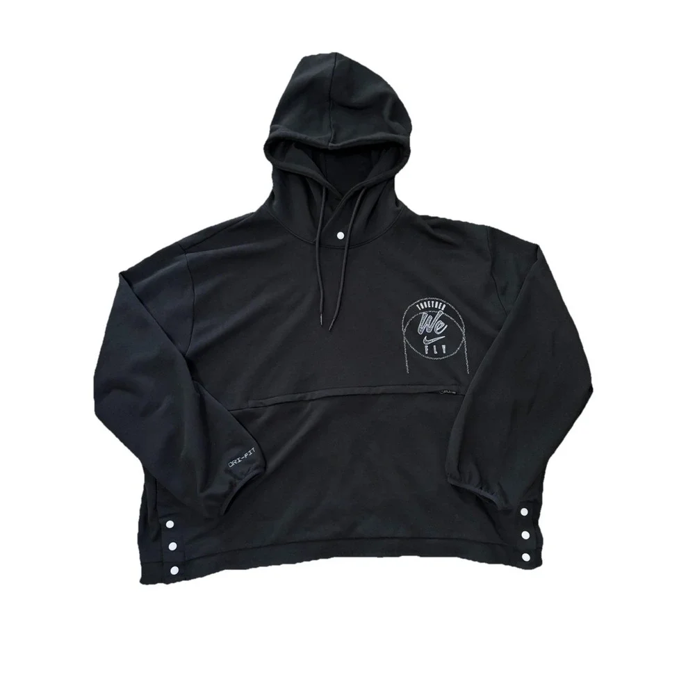 Nike Womens XXL Dri-FIT Black Oversized Hoodie Together‎ We Fly Pullover